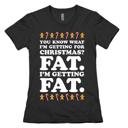 Fat Christmas Womens T-Shirt