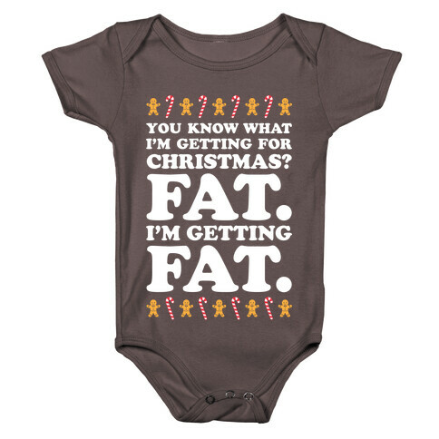 Fat Christmas Baby One-Piece