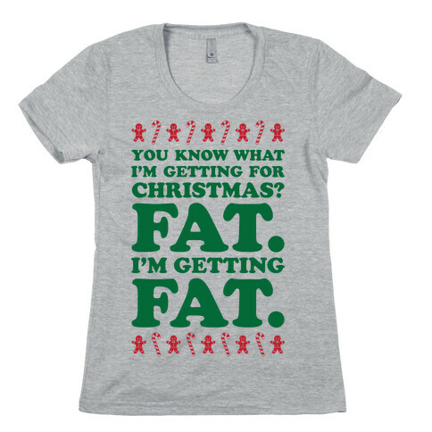 Fat Christmas Womens T-Shirt