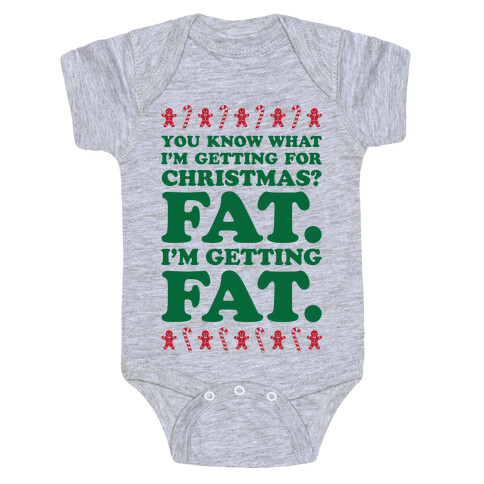 Fat Christmas Baby One-Piece