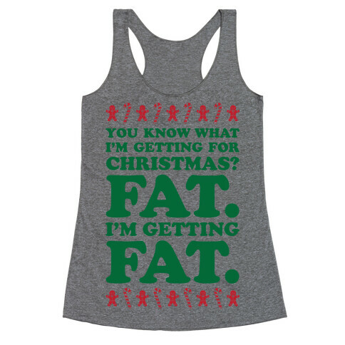 Fat Christmas Racerback Tank Top