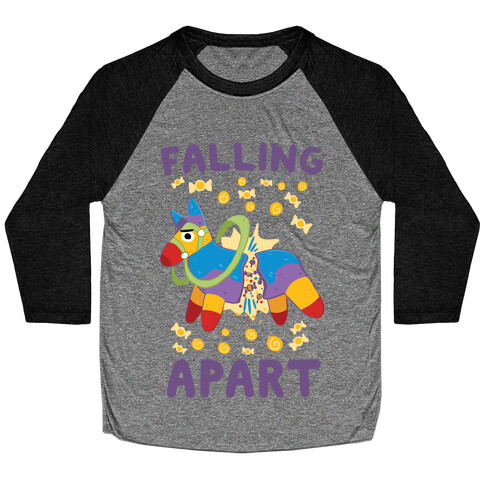 Falling Apart Pinata Baseball Tee