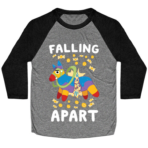 Falling Apart Pinata Baseball Tee