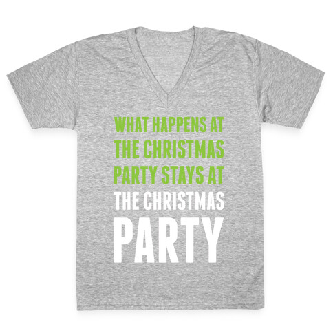 Christmas Party V-Neck Tee Shirt