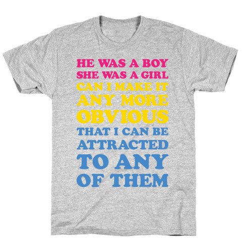 Sk8er Boi Pansexual Parody T-Shirt