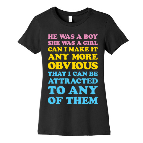 Sk8er Boi Pansexual Parody Womens T-Shirt