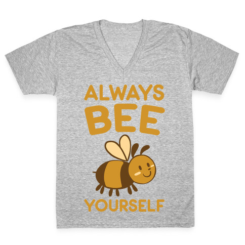 Always Bee Yourself V-Neck Tee Shirt