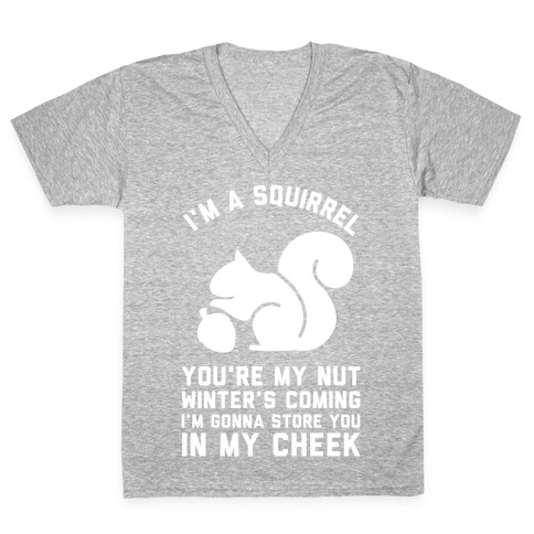 I'm a Squirrel You're My Nut V-Neck Tee Shirt