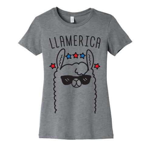 Llamerica American Llama Womens T-Shirt
