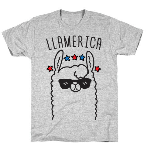 Llamerica American Llama T-Shirt