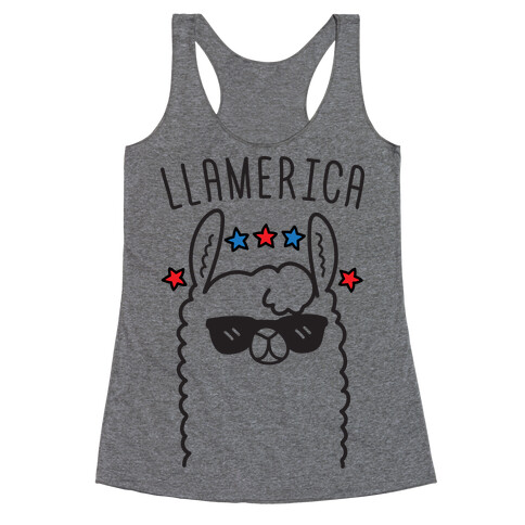 Llamerica American Llama Racerback Tank Top