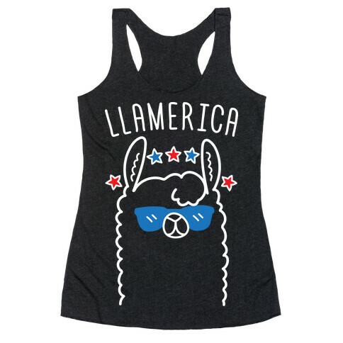 Llamerica American Llama Racerback Tank Top