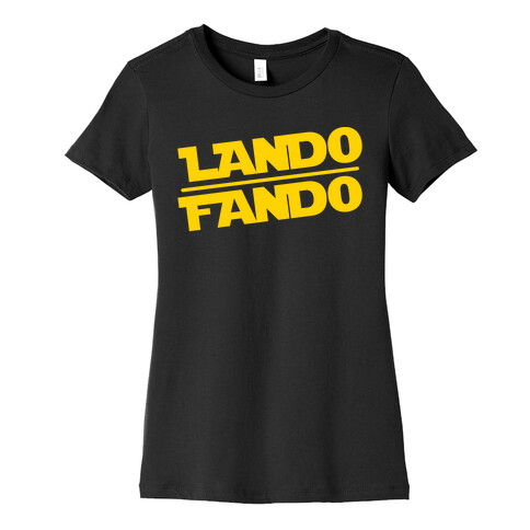 Lando Fando Parody White Print Womens T-Shirt