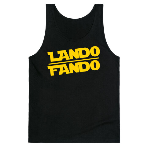 Lando Fando Parody White Print Tank Top