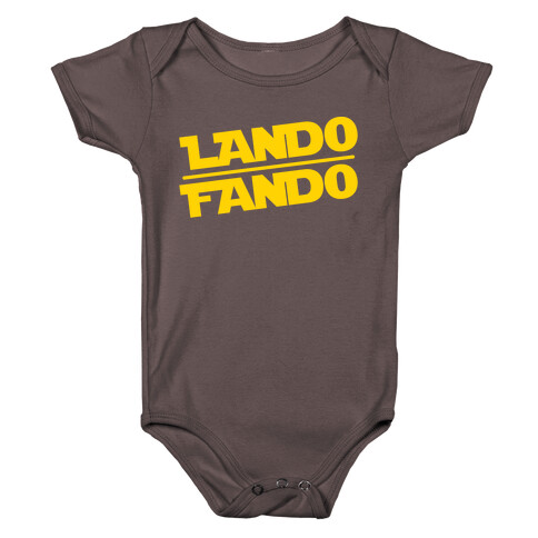 Lando Fando Parody White Print Baby One-Piece