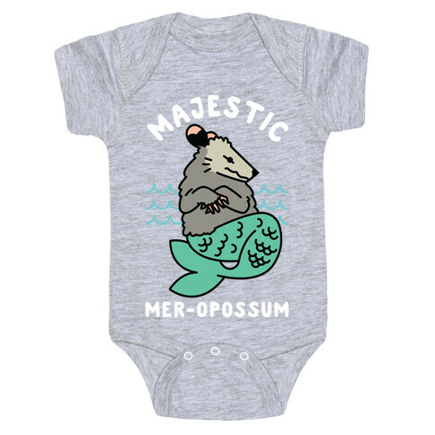 Majestic Mer-Opossum Baby One-Piece