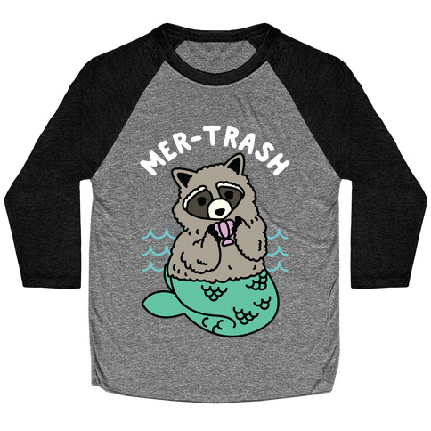 Mer-Trash Raccoon Baseball Tee