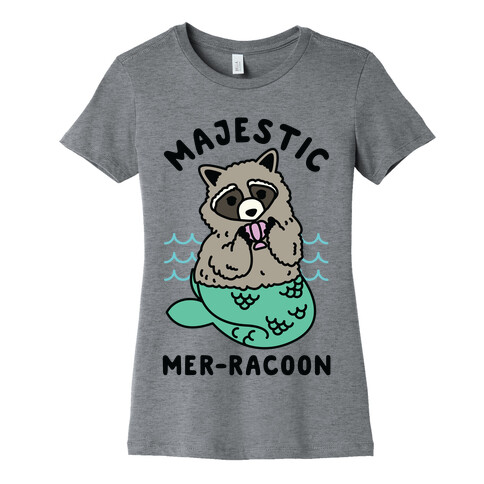 Majestic Mer-Raccoon Womens T-Shirt