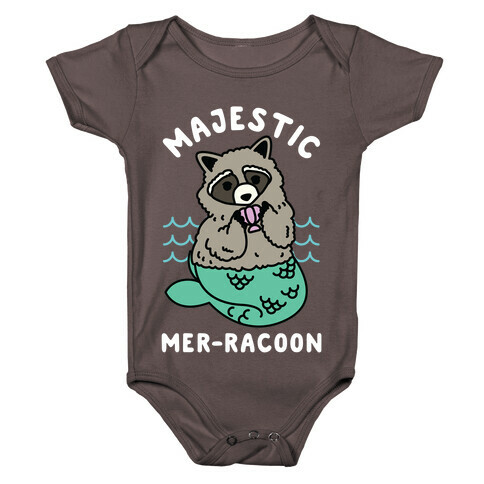 Majestic Mer-Raccoon Baby One-Piece