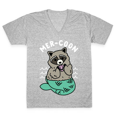 Mer-Coon V-Neck Tee Shirt