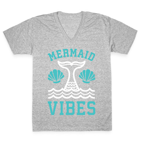 Mermaid Vibes V-Neck Tee Shirt