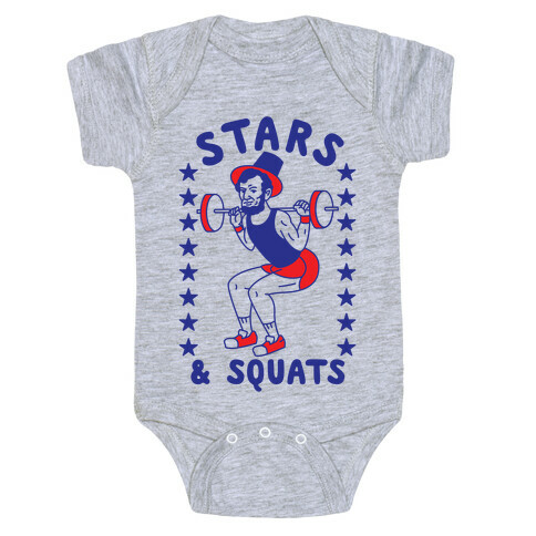 Stars and Squats Baby One-Piece