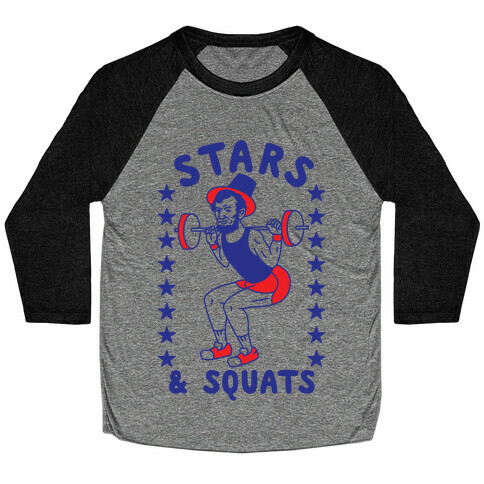 Stars and Squats Baseball Tee