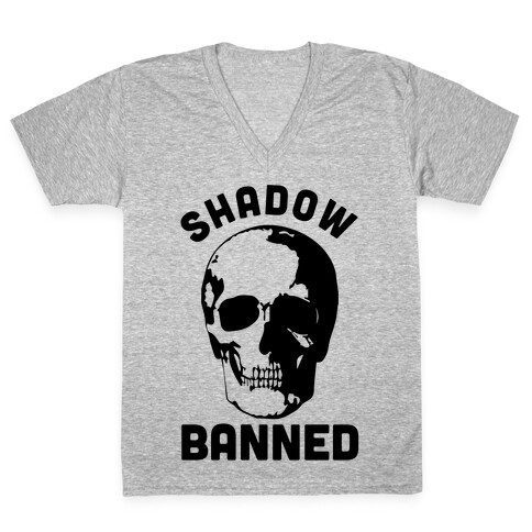 Shadow Banned V-Neck Tee Shirt