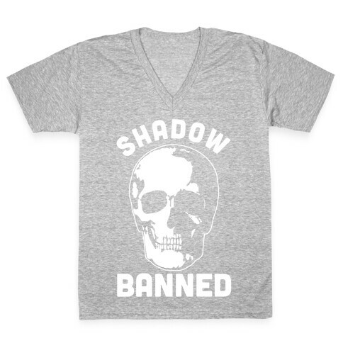 Shadow Banned V-Neck Tee Shirt