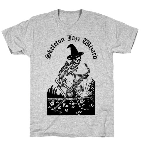 Skeleton Jazz Wizard T-Shirt