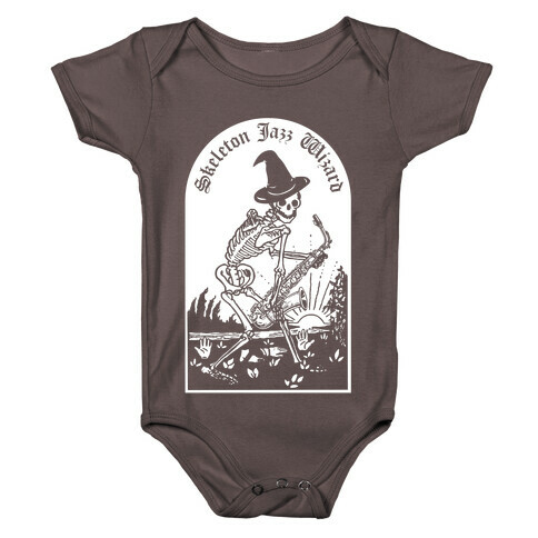 Skeleton Jazz Wizard Baby One-Piece