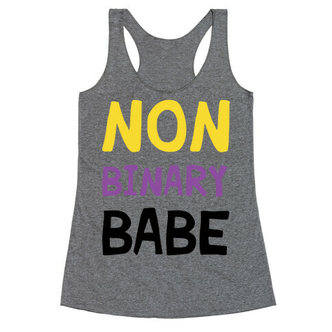 Non Binary Babe Racerback Tank Top