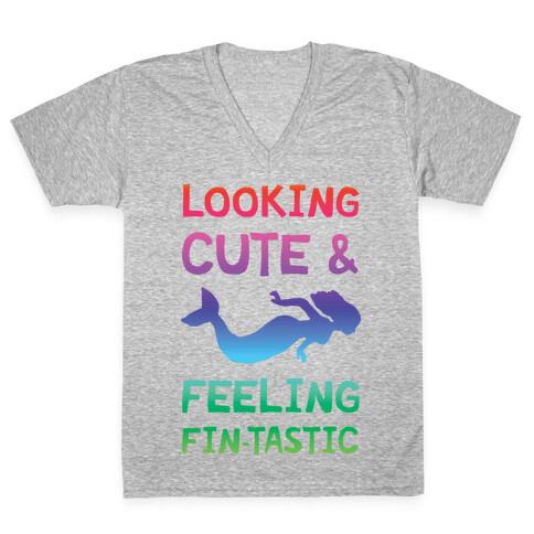 Looking Cute And Feeling Fin-tastic V-Neck Tee Shirt