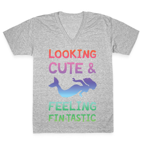 Looking Cute And Feeling Fin-tastic V-Neck Tee Shirt