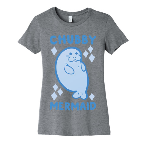 Chubby Mermaid Womens T-Shirt