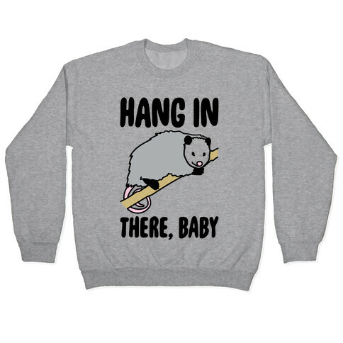 Hang In There Baby Possum Parody Pullover