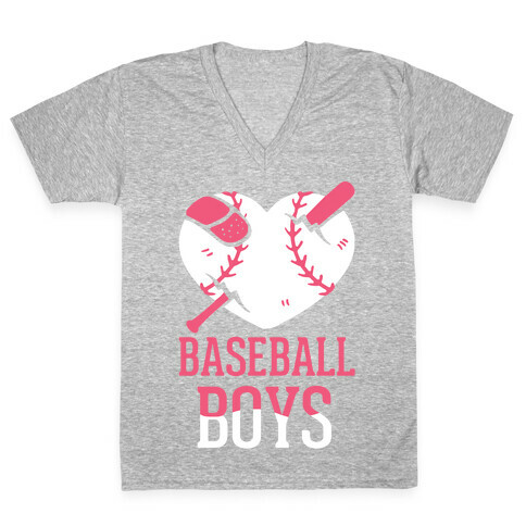 Baseball Boys V-Neck Tee Shirt