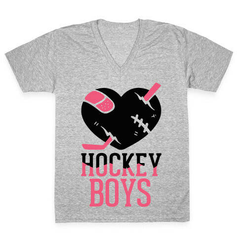 Hockey Boys V-Neck Tee Shirt