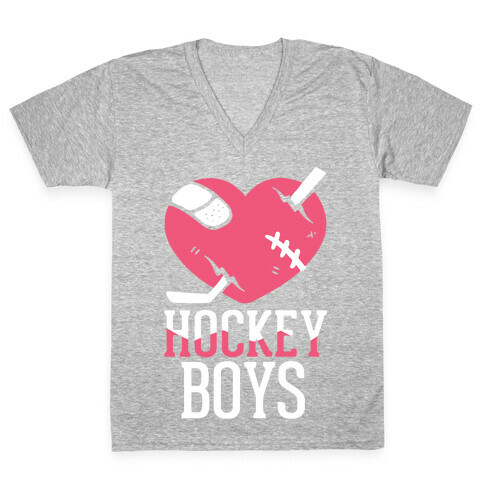 Hockey Boys V-Neck Tee Shirt