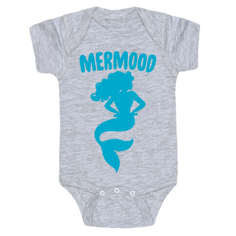 Mermood White Print Baby One-Piece