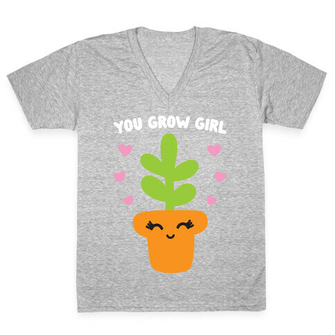 You Grow Girl V-Neck Tee Shirt