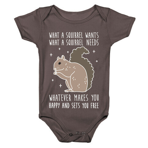 What A Squirrel Wants Baby One-Piece