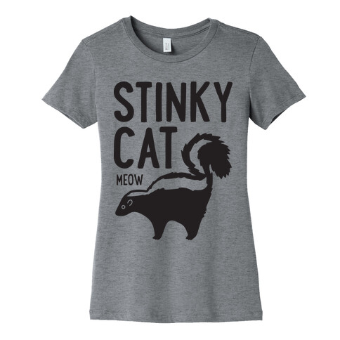 Stinky Cat Skunk Womens T-Shirt