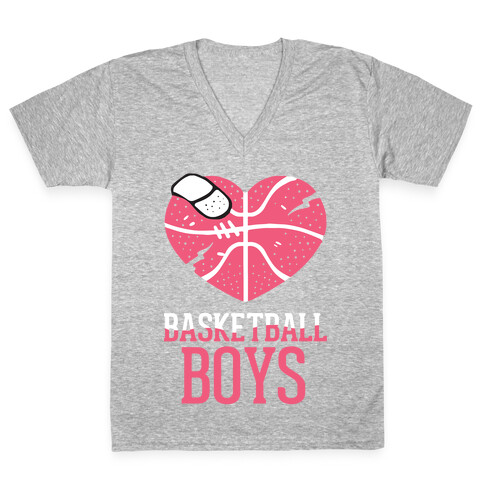 Basketball Boys V-Neck Tee Shirt