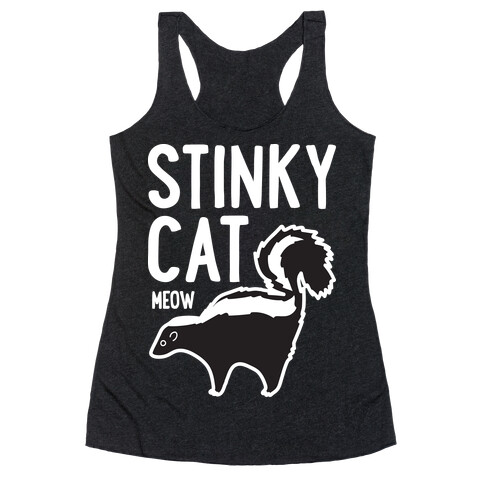 Stinky Cat Skunk Racerback Tank Top