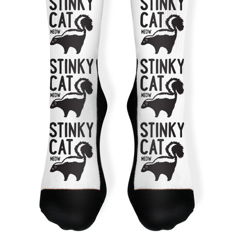 Stinky Cat Skunk Sock