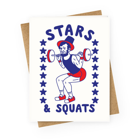 Stars and Squats  Greeting Card