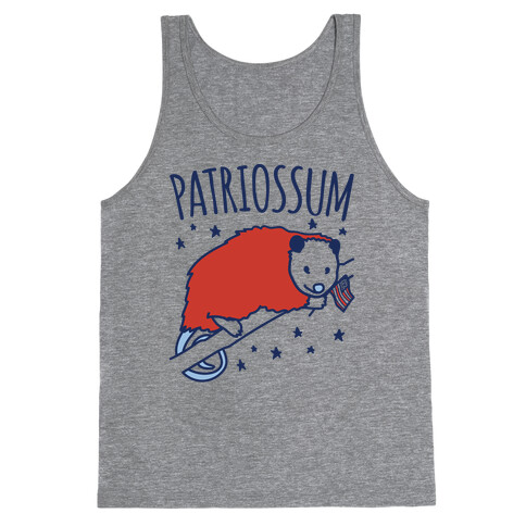 Patriossum Patriotic Opossum Parody  Tank Top