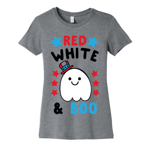 Red, White and Boo Womens T-Shirt