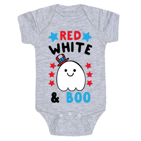 Red, White and Boo Baby One-Piece